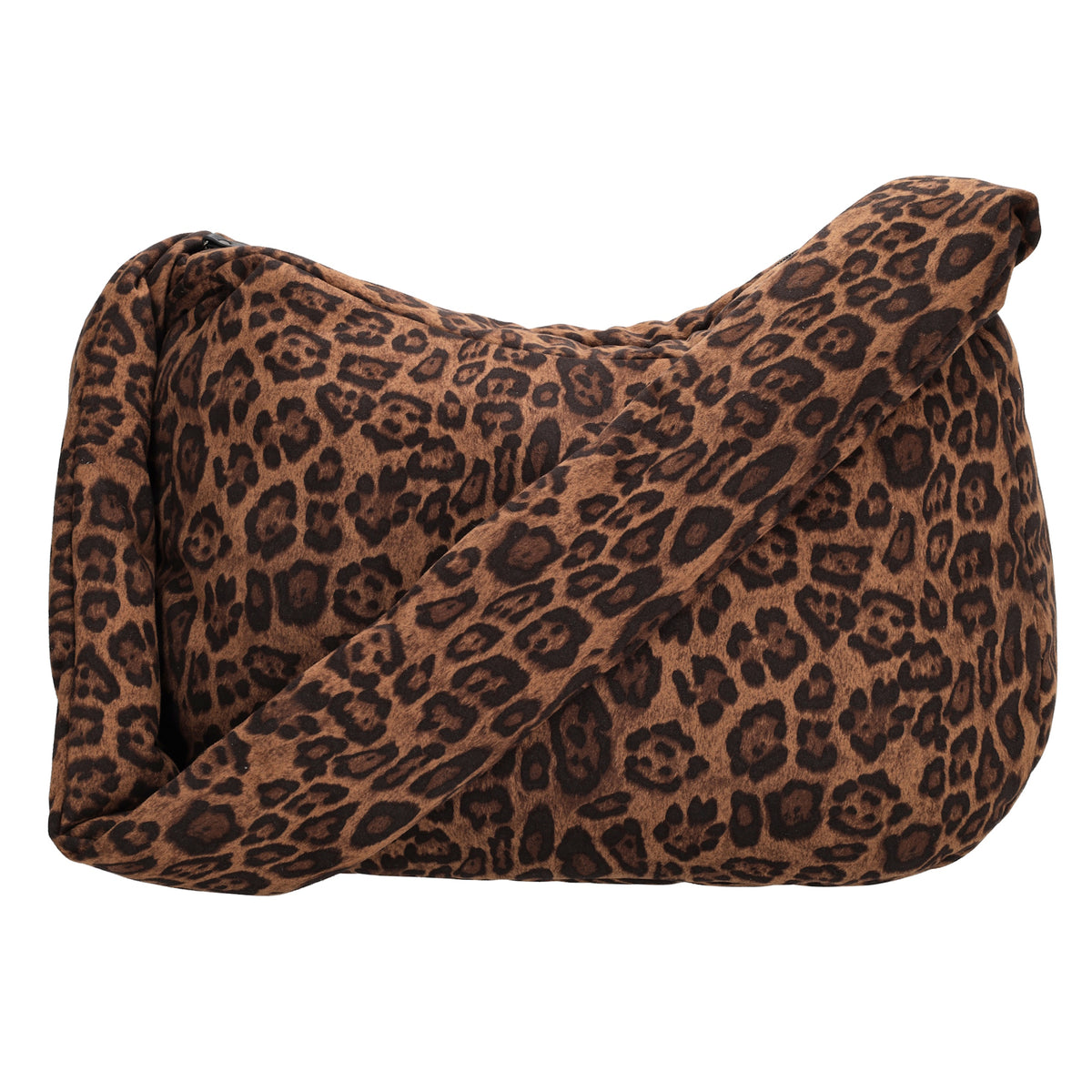 Schultertasche 35x32cm Leo-Optik aus Nylon|Polyester - leder-accessoires.com
