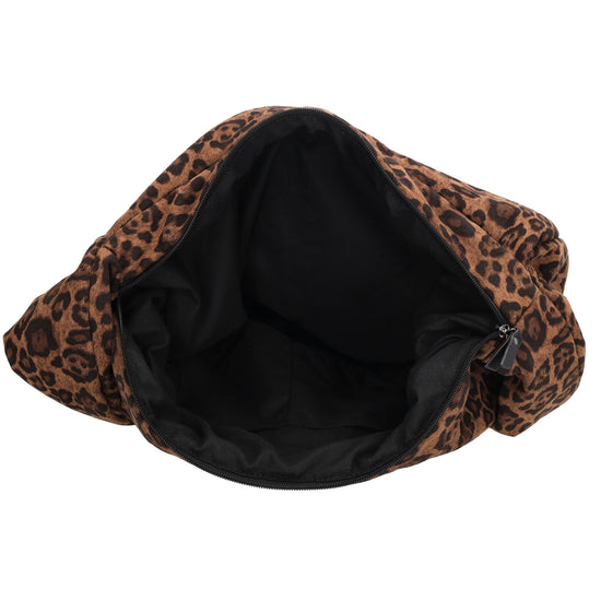 Schultertasche 35x32cm Leo-Optik aus Nylon|Polyester - leder-accessoires.com