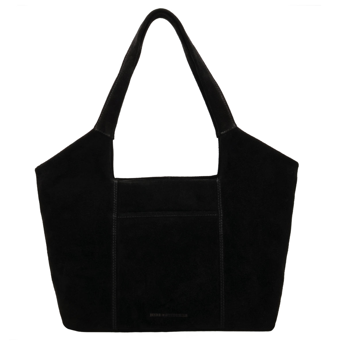 Wildleder-Umhängetasche 47x27cm in Schwarz – Minimalistisch & Edel - leder-accessoires.com