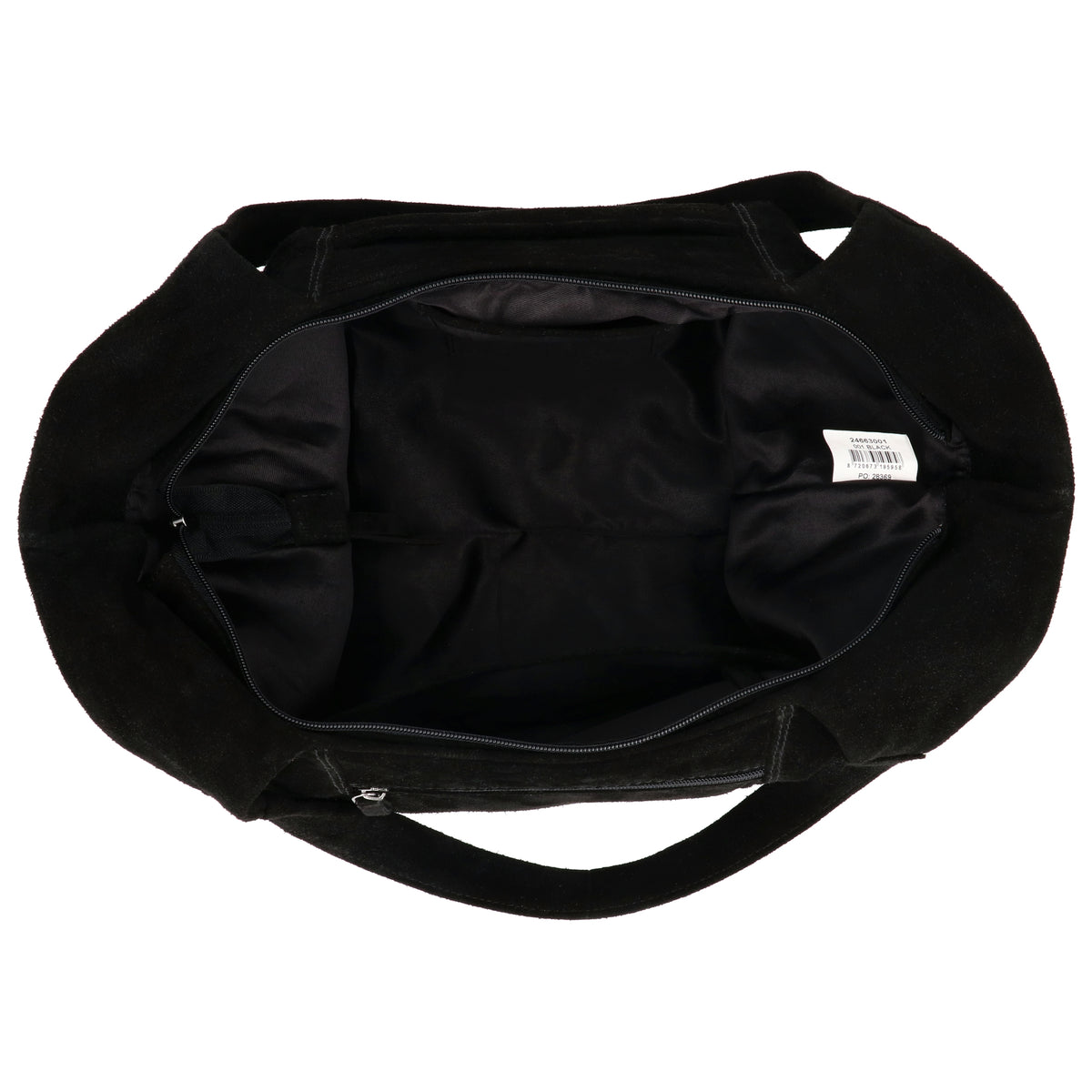 Wildleder-Umhängetasche 47x27cm in Schwarz – Minimalistisch & Edel - leder-accessoires.com