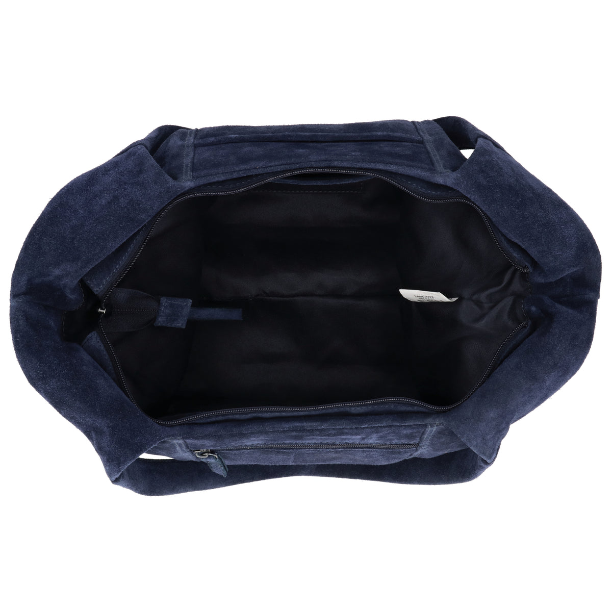 Wildleder-Schultertasche 47x27cm in Blau – Eleganter Alltagsbegleiter - leder-accessoires.com