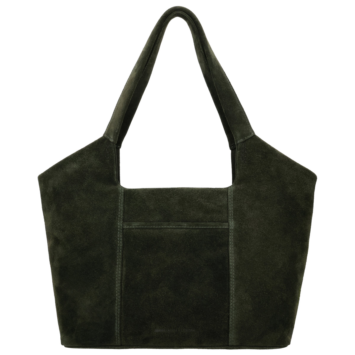 Wildleder-Umhängetasche 47x27cm in Olivgrün – Natürlicher Look - leder-accessoires.com