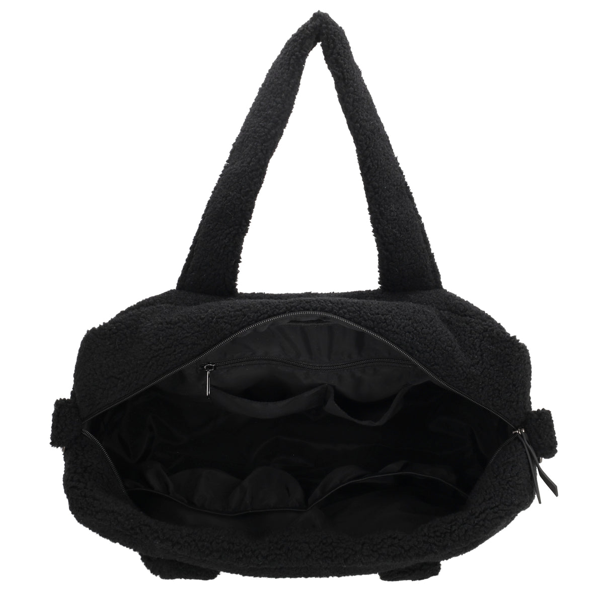 Teddy-Wickeltasche 40x28cm in Schwarz – Stylisch & praktisch - leder-accessoires.com