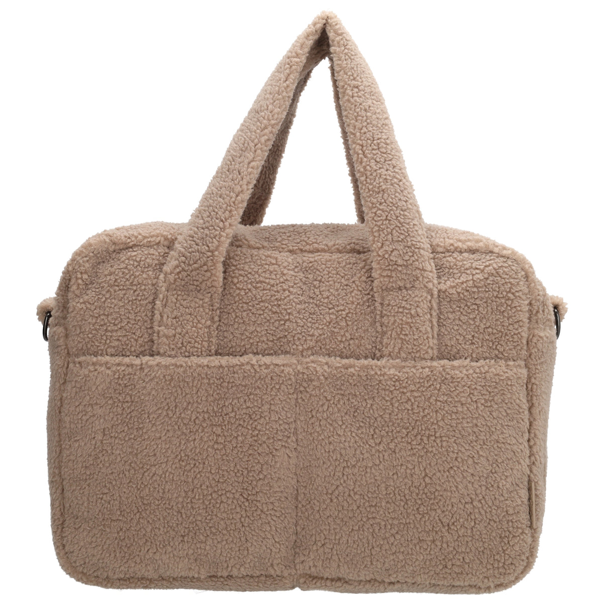 Teddy-Wickeltasche 40x28cm in Taupe – Eleganter Alltagshelfer - leder-accessoires.com