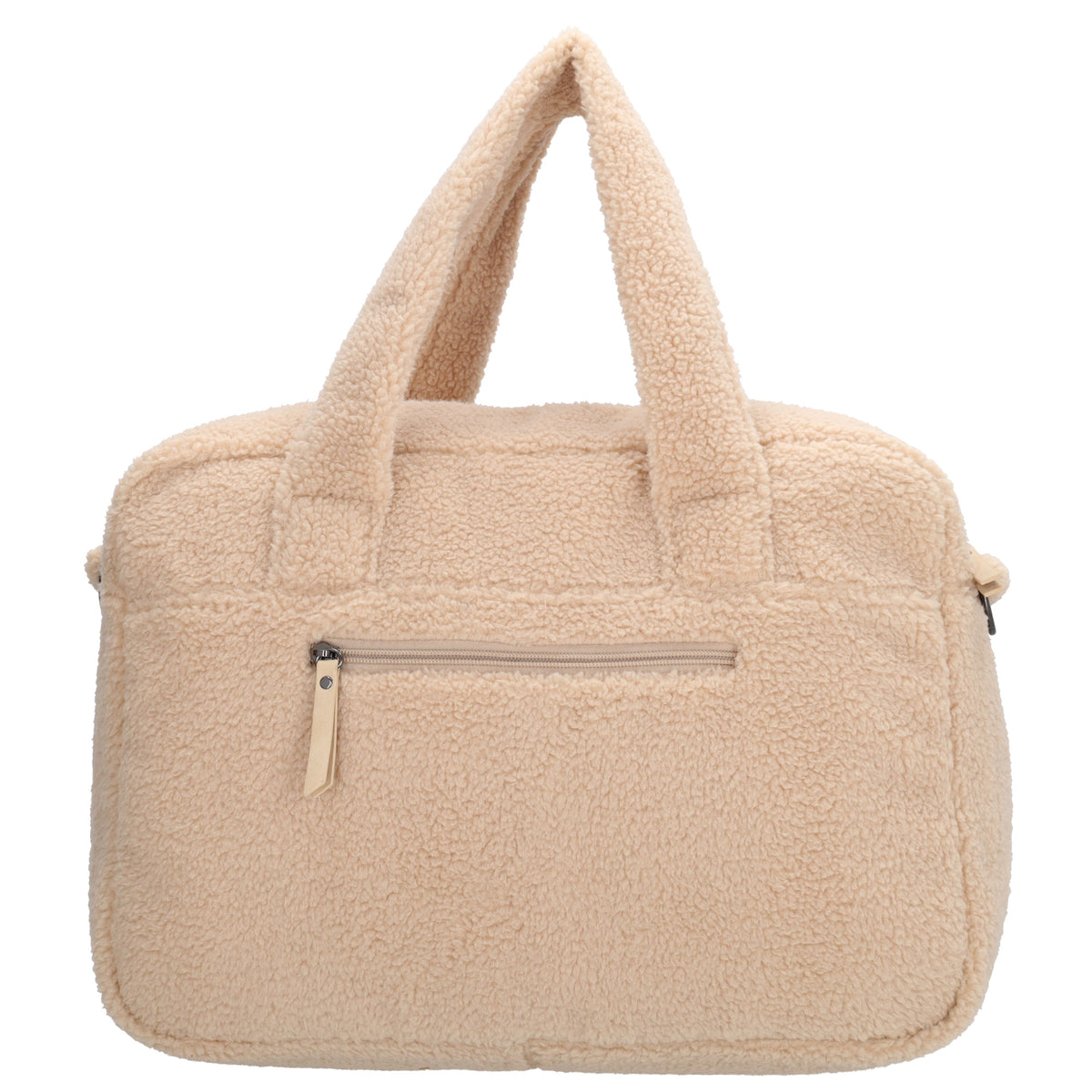 Teddy-Wickeltasche 40x28cm in Creme – Helle, moderne Babybag - leder-accessoires.com