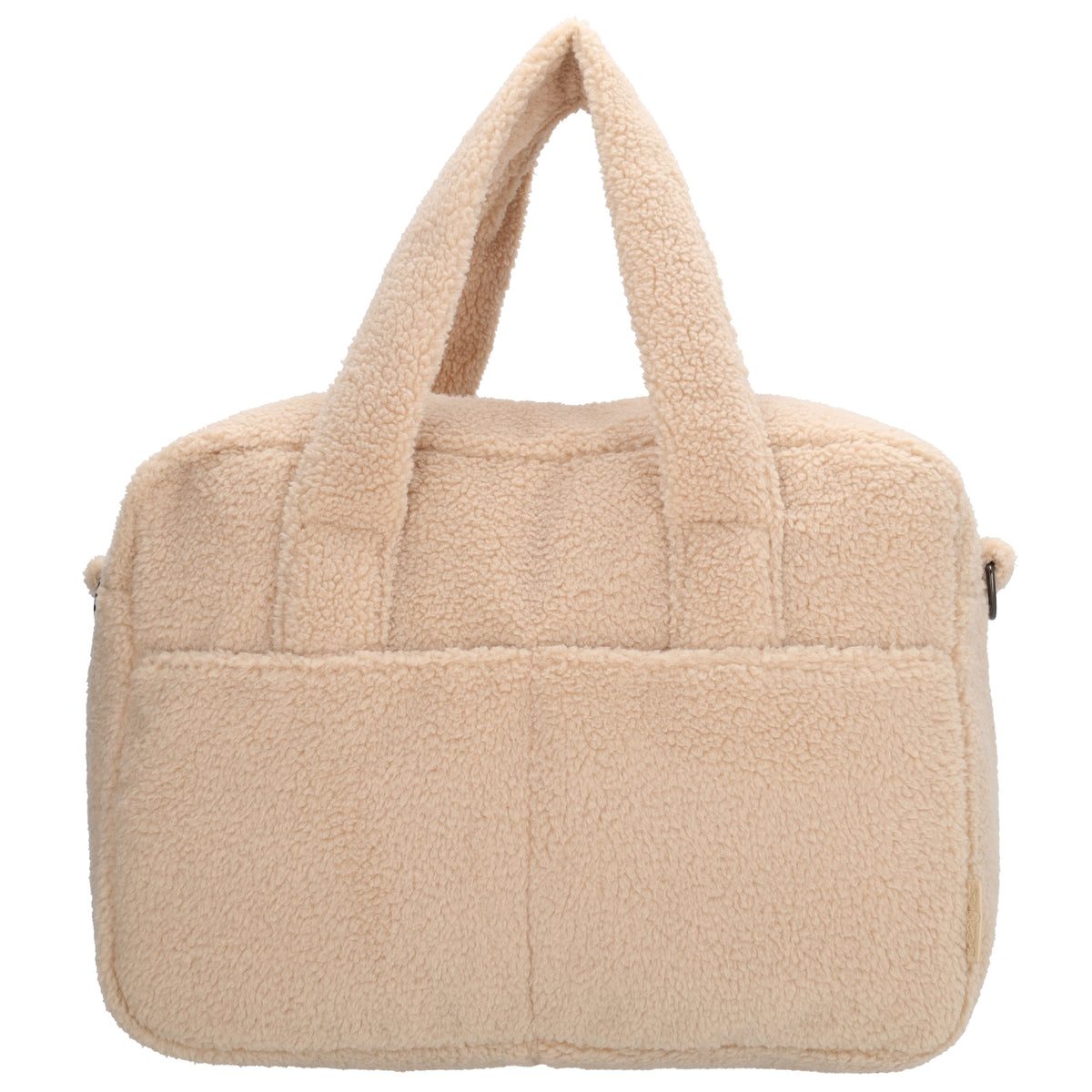 Teddy-Wickeltasche 40x28cm in Creme – Helle, moderne Babybag - leder-accessoires.com