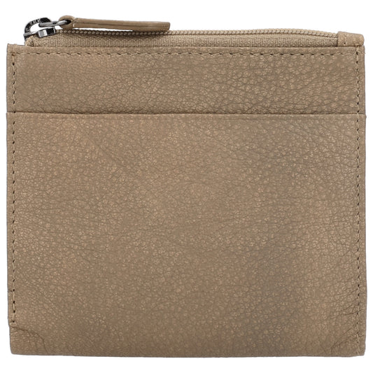 Portemonnaie Taupe mit cleverer Innenaufteilung - leder-accessoires.com