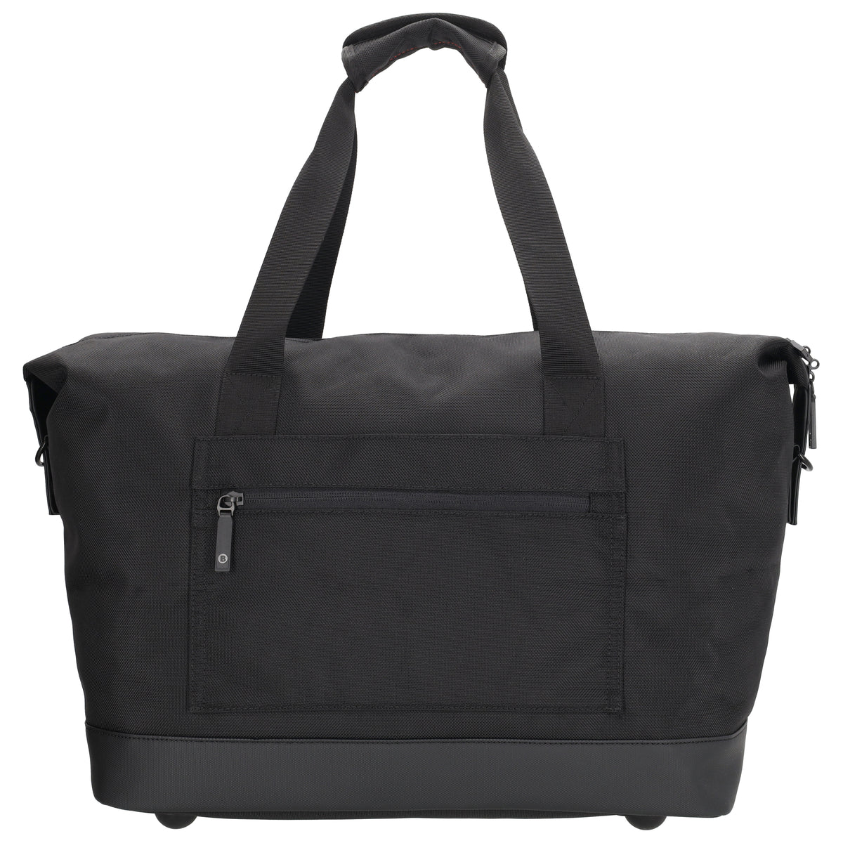Reisetasche 40 x 32cm in Schwarz mit Reißverschluss - leder-accessoires.com