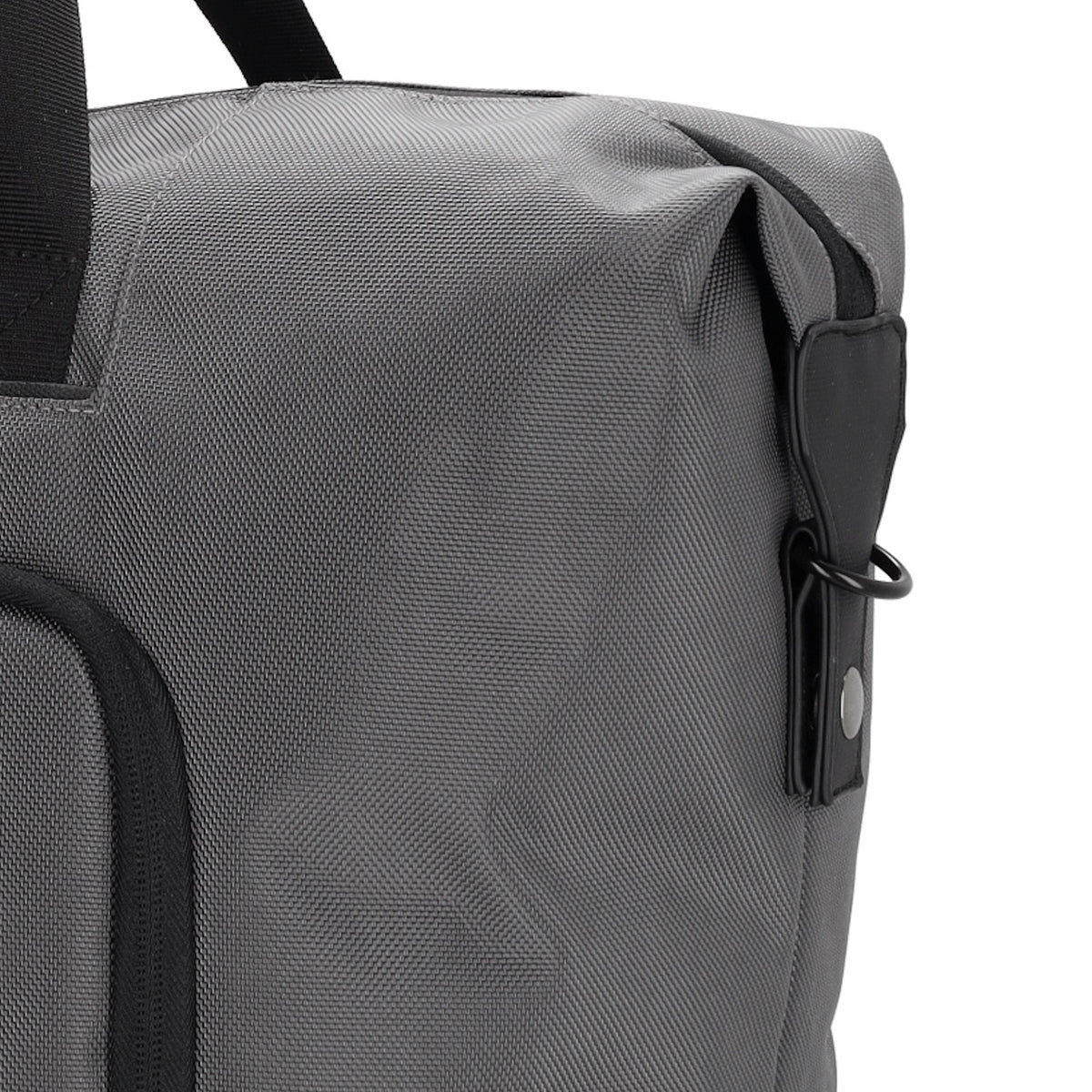 Reisetasche 40 x 32cm in Grau mit Reißverschluss - leder-accessoires.com