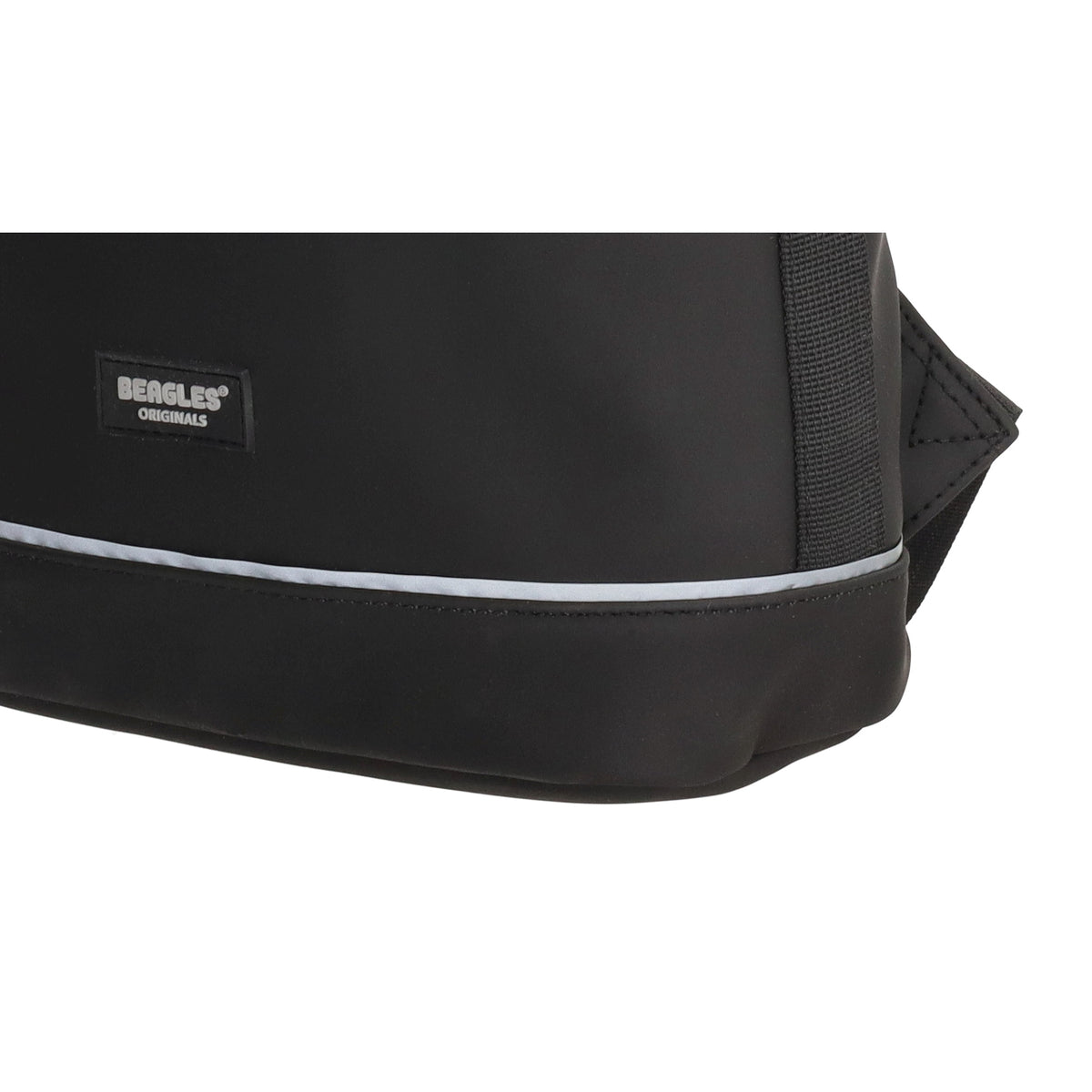 Rolltoprucksack 42x28x10cm in Schwarz mit Klickverschluss - leder-accessoires.com