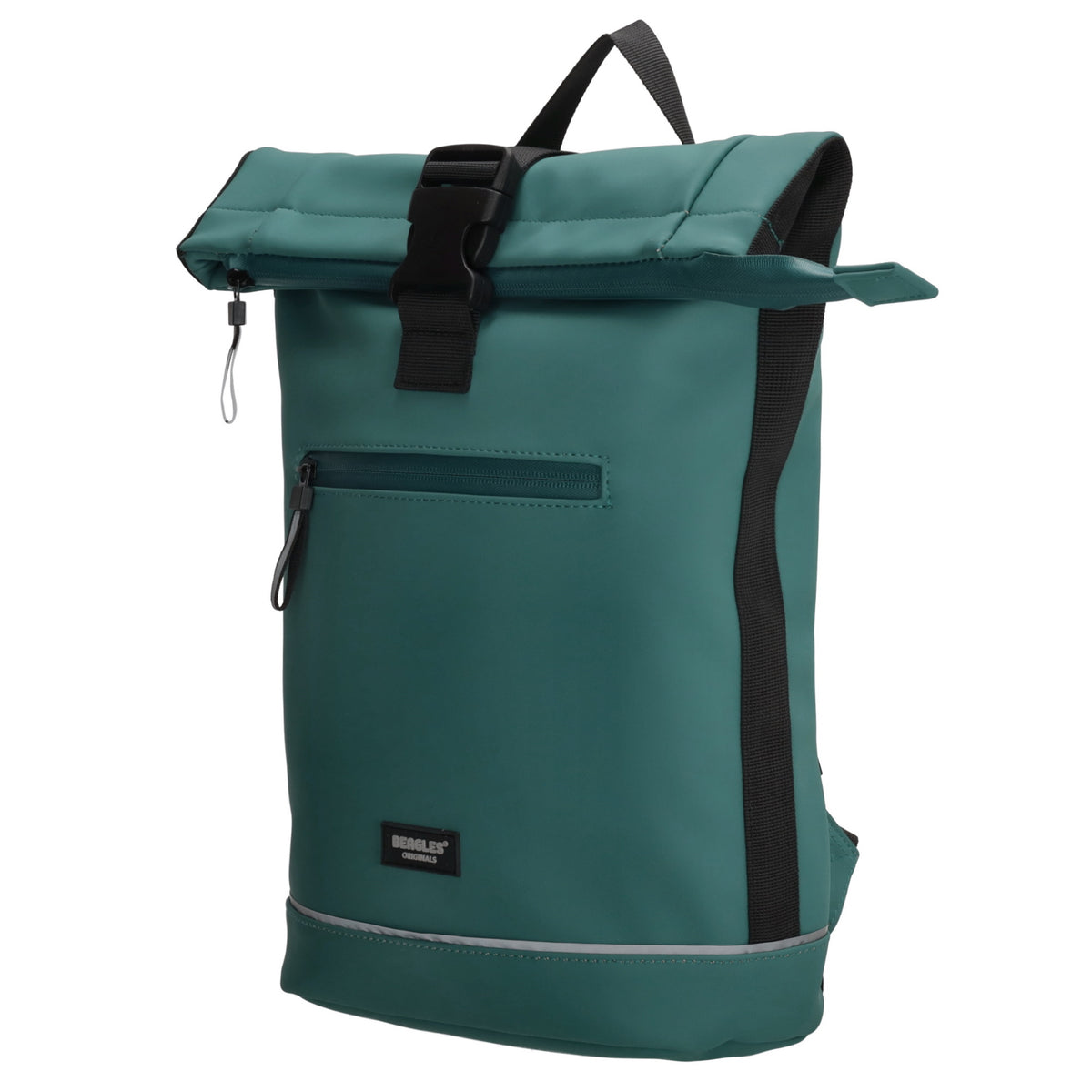Rolltoprucksack 42x28x10cm in Petrol mit Klickverschluss - leder-accessoires.com
