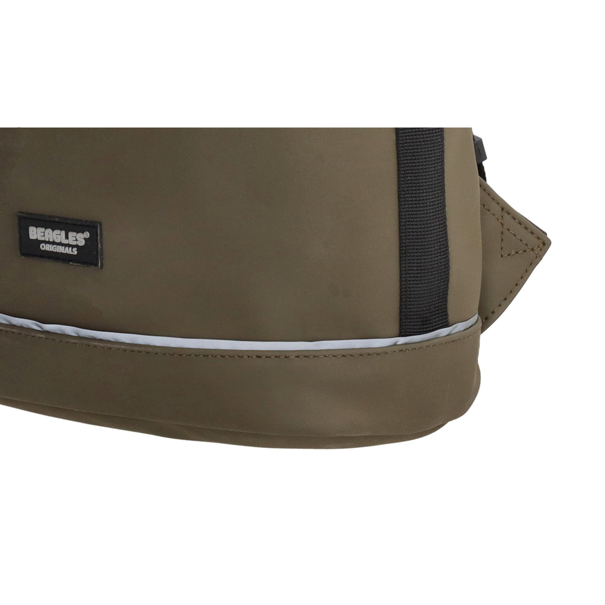 Rolltoprucksack 42x28x10cm in Oliv|Khaki mit Klickverschluss - leder-accessoires.com