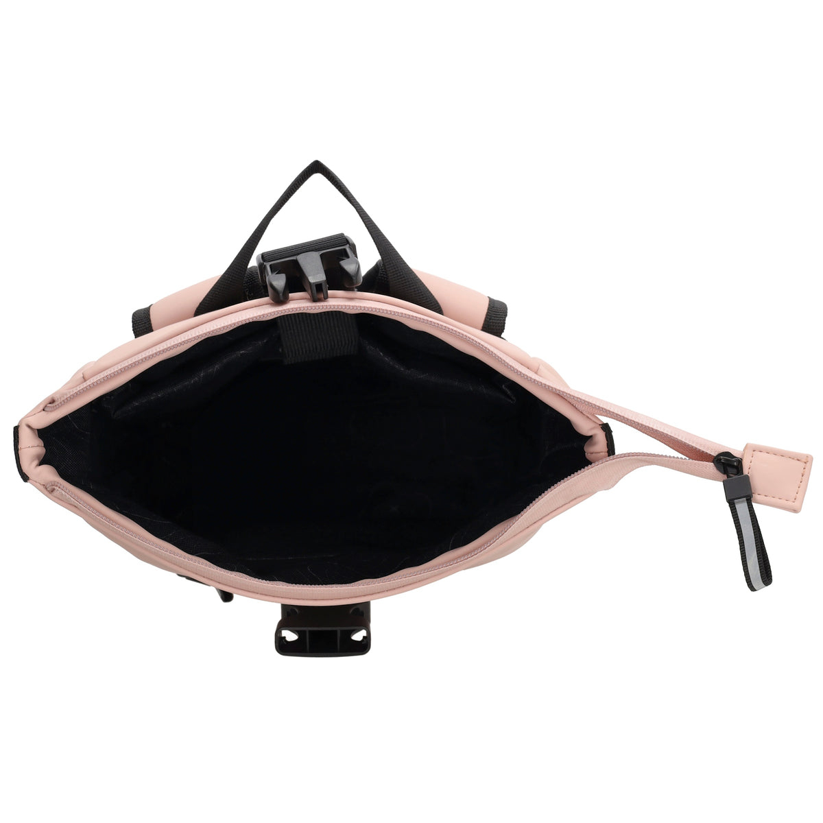 Rolltoprucksack 42x28x10cm in Rosa mit Klickverschluss - leder-accessoires.com