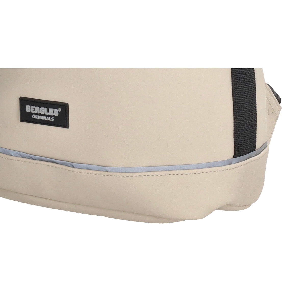 Rolltoprucksack 42x28x10cm in Taupe|Beige mit Klickverschluss - leder-accessoires.com