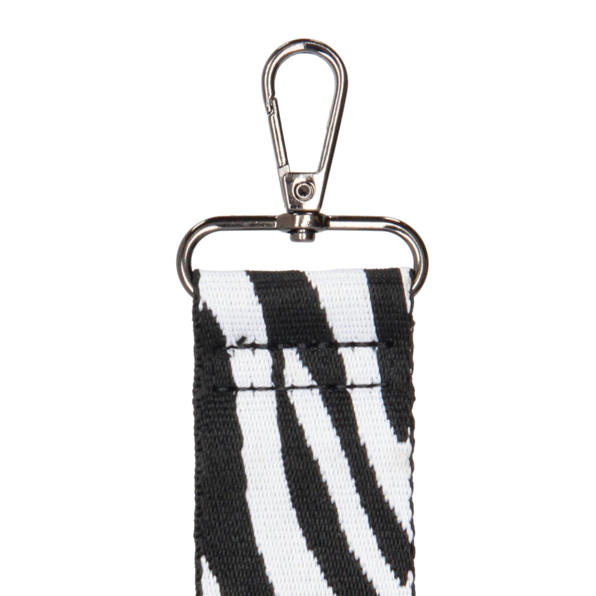 Taschenriemen|Wechselriemen 140cm in Schwarz|Weiß im Zebra-Muster - leder-accessoires.com