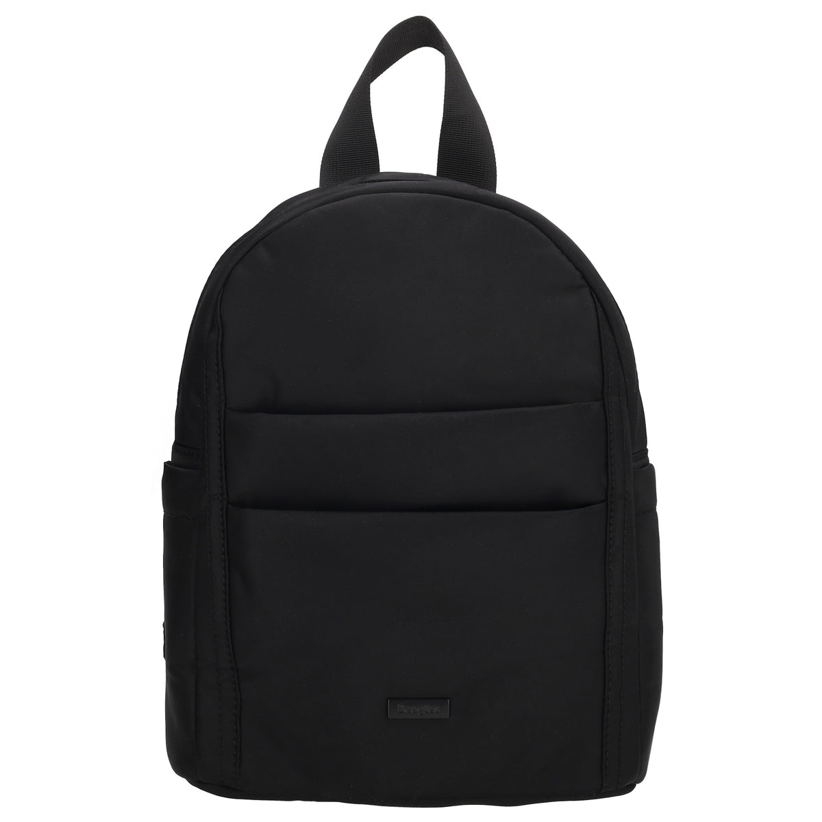 Cityrucksack 29x23cm in Schwarz mit Reißverschluss - leder-accessoires.com