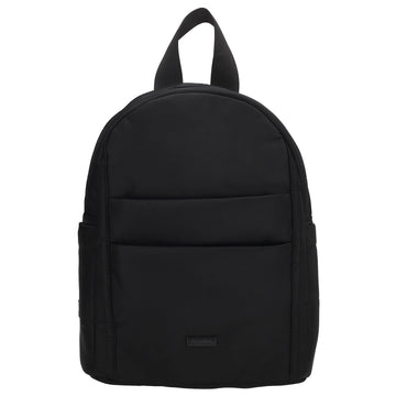 Cityrucksack 29x23cm in Schwarz mit Reißverschluss - leder-accessoires.com