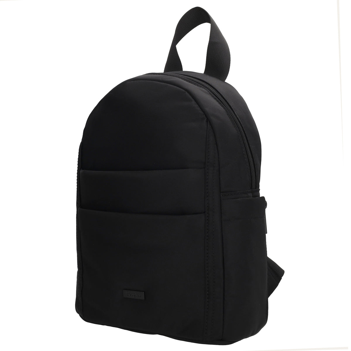 Cityrucksack 29x23cm in Schwarz mit Reißverschluss - leder-accessoires.com