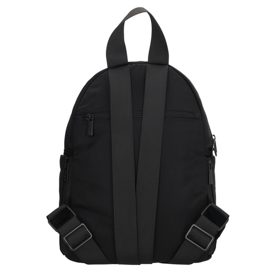 Cityrucksack 29x23cm in Schwarz mit Reißverschluss - leder-accessoires.com