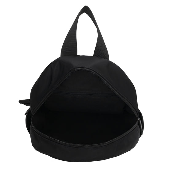 Cityrucksack 29x23cm in Schwarz mit Reißverschluss - leder-accessoires.com