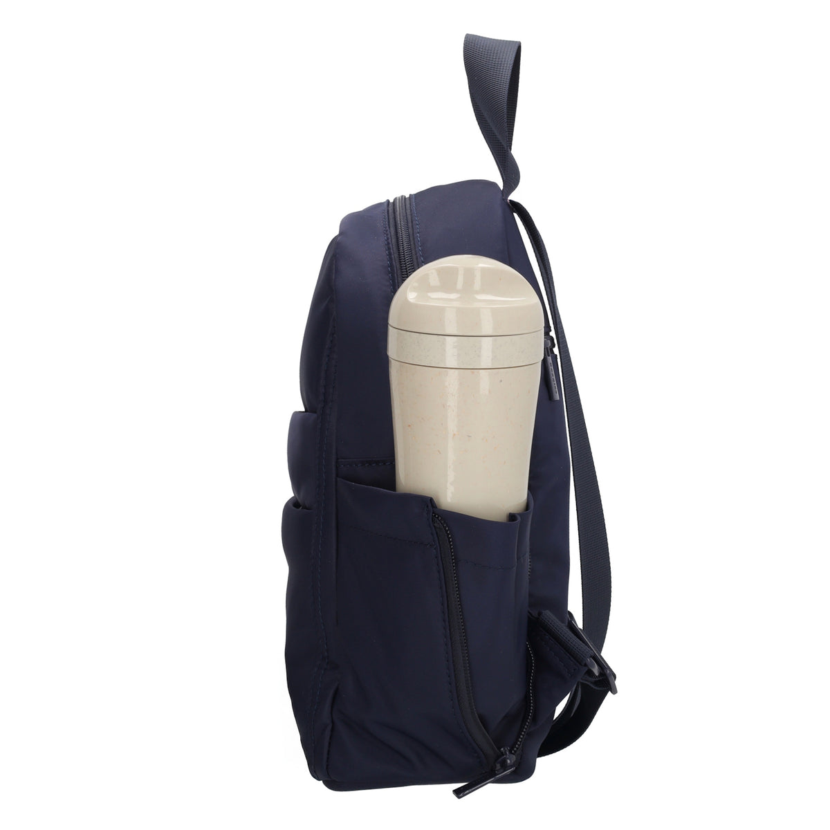 Cityrucksack 29x23cm in Blau|Marine mit Reißverschluss - leder-accessoires.com