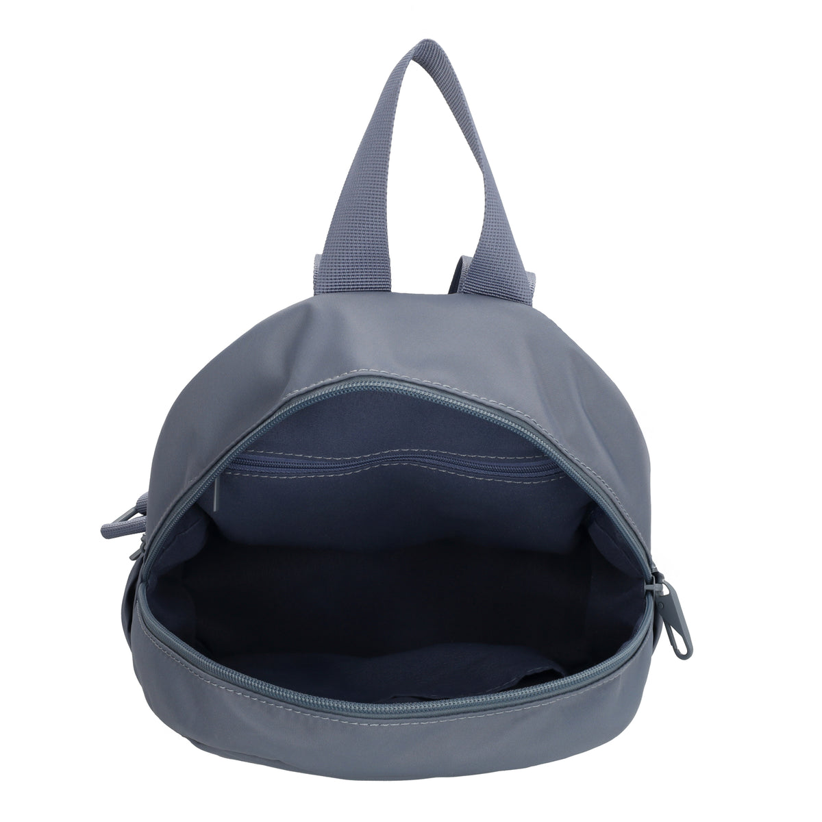 Cityrucksack 29x23cm in Jeansblau mit Reißverschluss - leder-accessoires.com