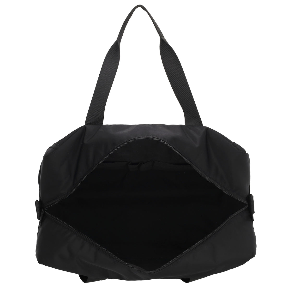 Reisetasche 41 x 28cm in Schwarz mit Aufsteckfunktion - leder-accessoires.com