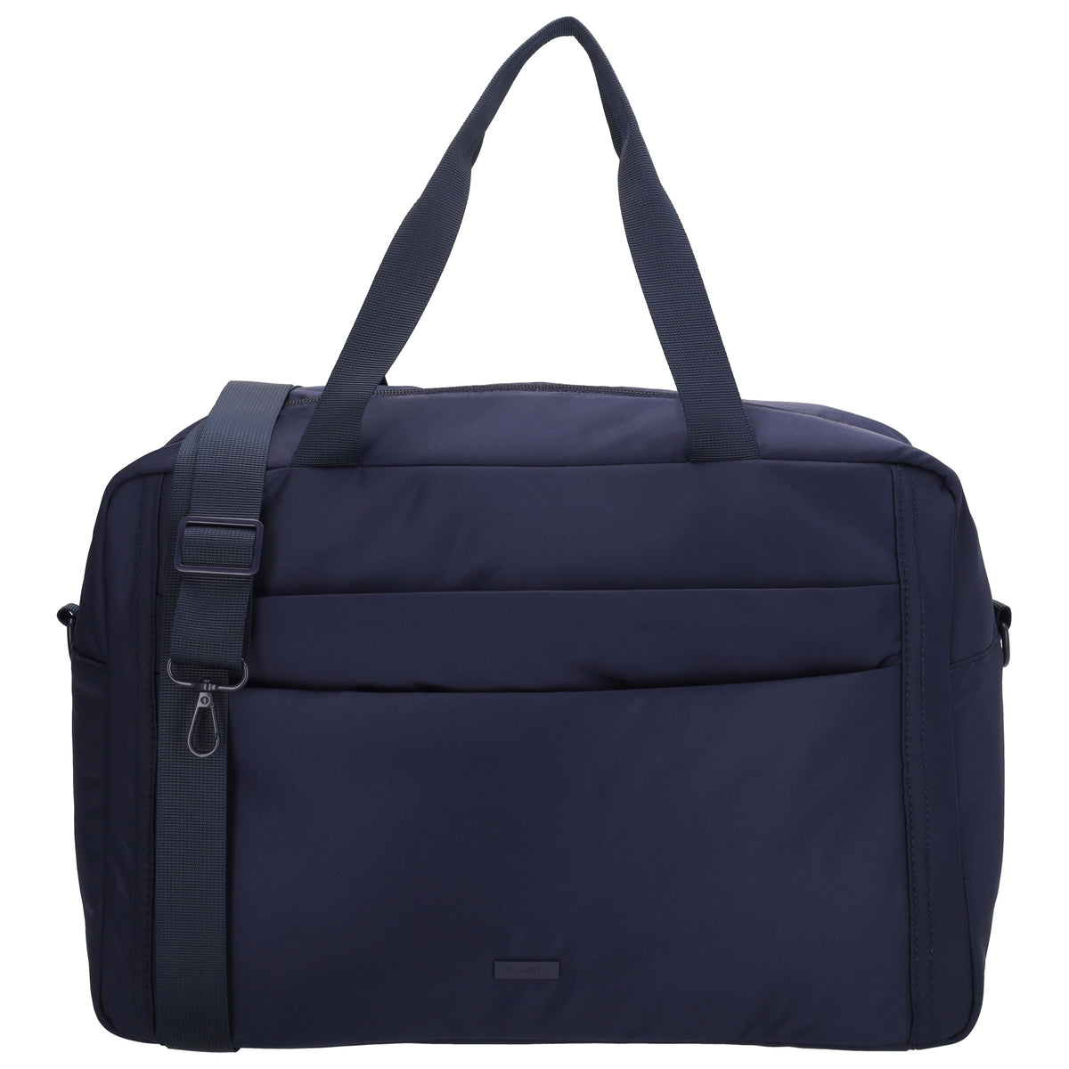 Reisetasche 41 x 28cm in Dunkelblau mit Aufsteckfunktion - leder-accessoires.com