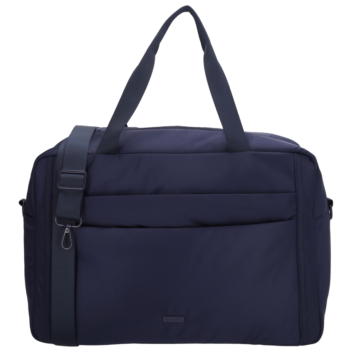 Reisetasche 41 x 28cm in Dunkelblau mit Aufsteckfunktion - leder-accessoires.com
