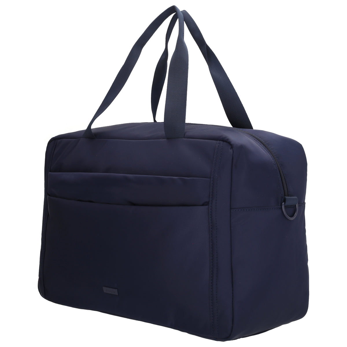 Reisetasche 41 x 28cm in Dunkelblau mit Aufsteckfunktion - leder-accessoires.com