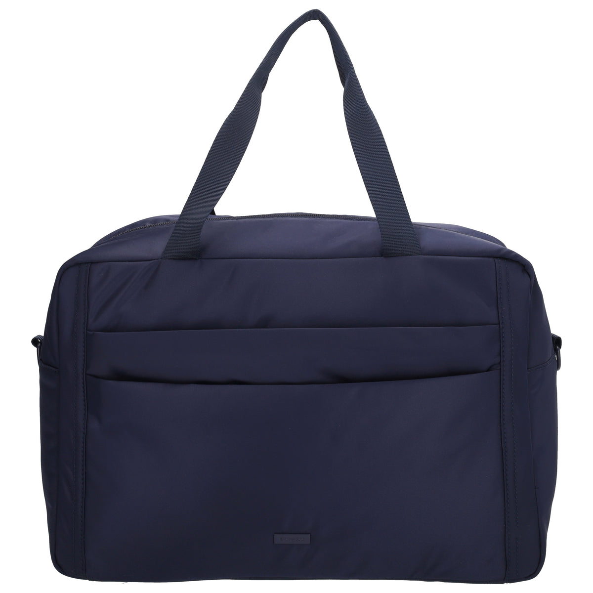 Reisetasche 41 x 28cm in Dunkelblau mit Aufsteckfunktion - leder-accessoires.com