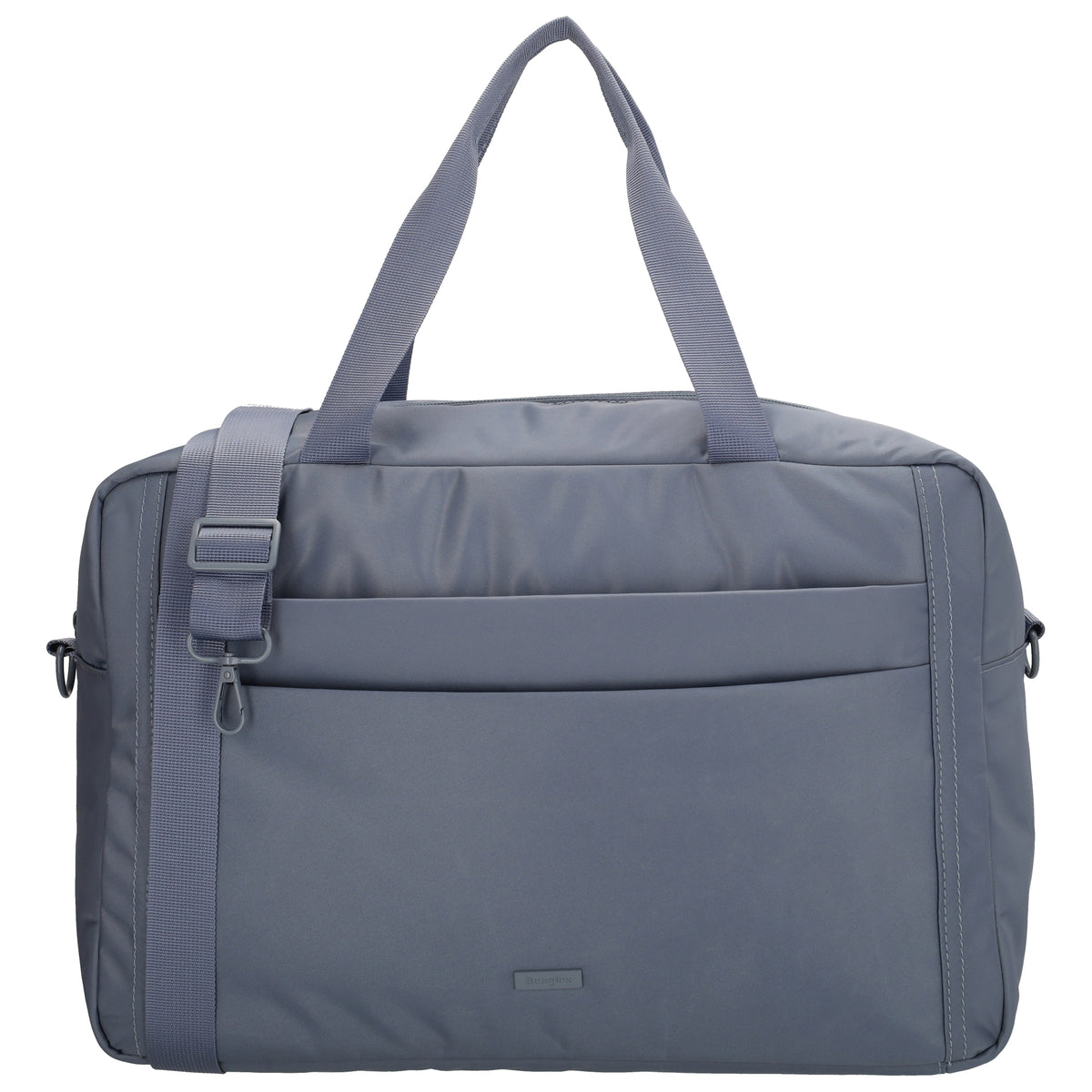 Reisetasche 41 x 28cm in Jeansblau mit Aufsteckfunktion - leder-accessoires.com