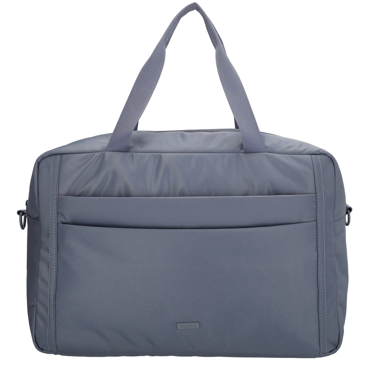 Reisetasche 41 x 28cm in Jeansblau mit Aufsteckfunktion - leder-accessoires.com
