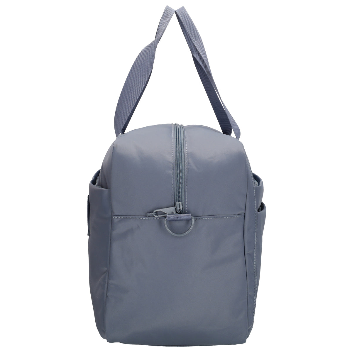 Reisetasche 41 x 28cm in Jeansblau mit Aufsteckfunktion - leder-accessoires.com