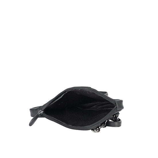 Handytasche | Minibag 11x19cm in Schwarz mit Reißverschluss - leder-accessoires.com