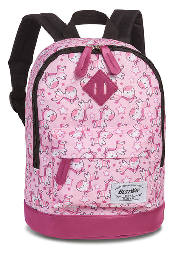 Kinderrucksack "Pony" in Rosa|Pink - leder-accessoires.com