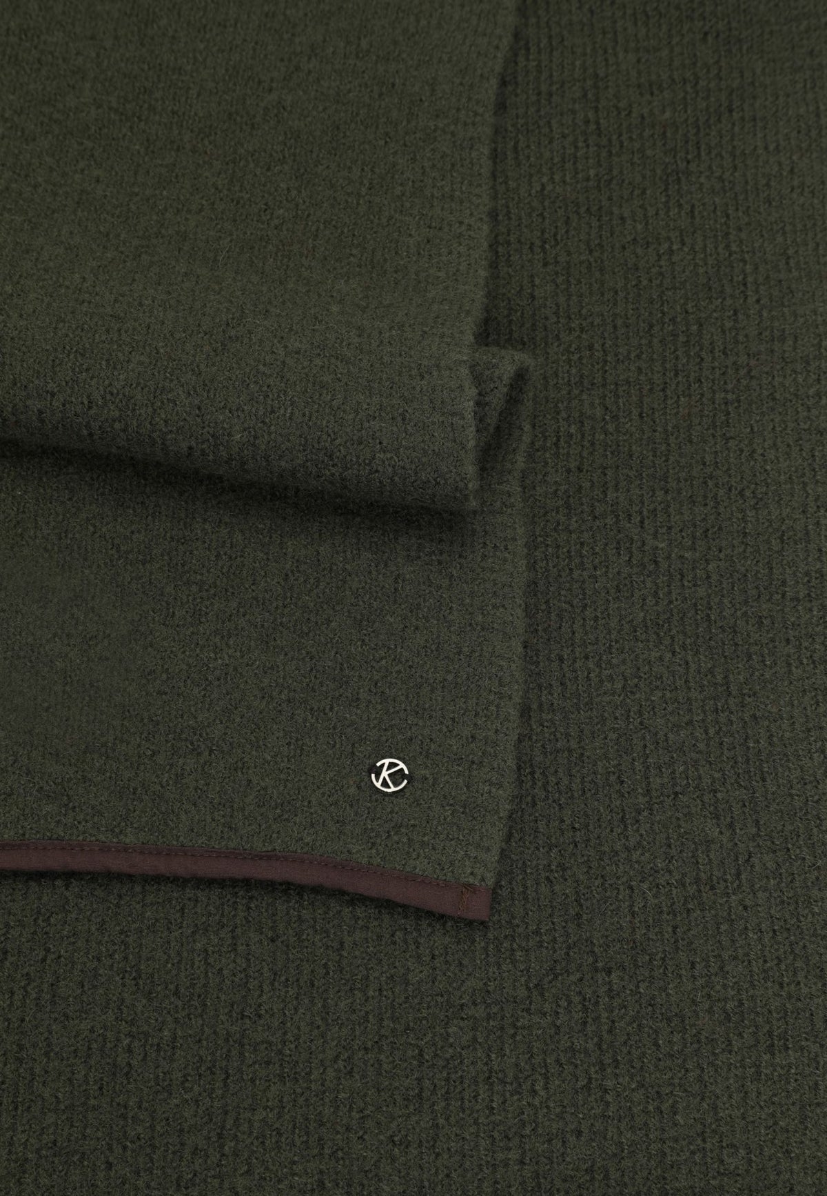 Schal von Kessler in Dunkelgrün aus 100% Schurwolle - leder-accessoires.com