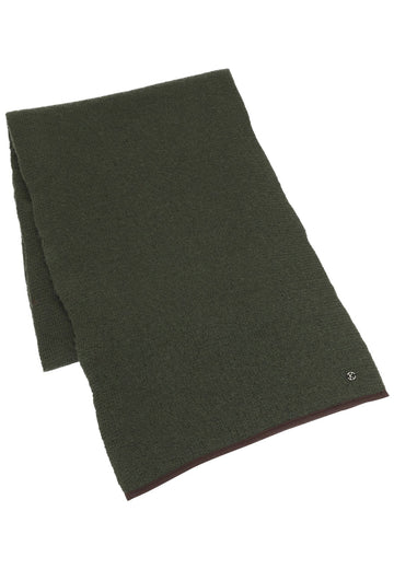 Schal von Kessler in Dunkelgrün aus 100% Schurwolle - leder-accessoires.com