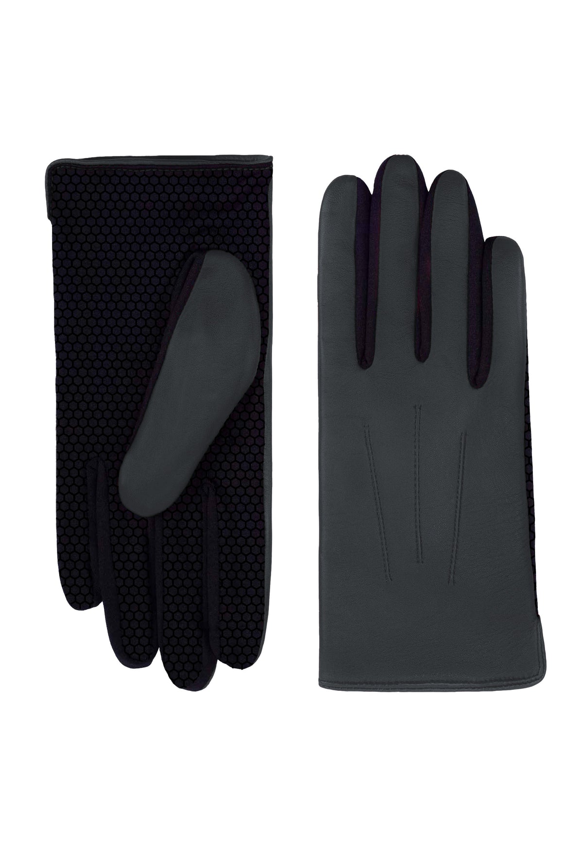 Lederhandschuhe | Spandex in Schwarz mit Touchfunktion - leder-accessoires.com