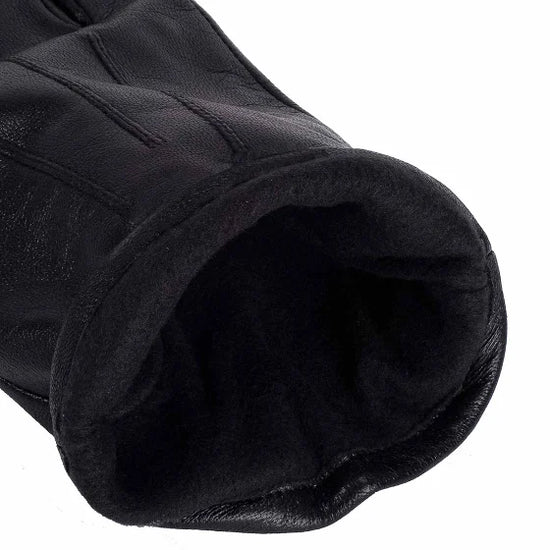 Lederhandschuhe Herren in Schwarz mit Touch-Funktion - leder-accessoires.com