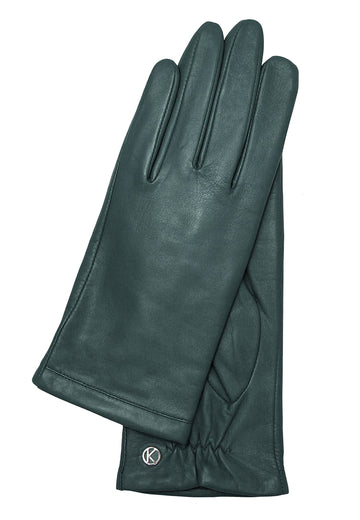 Handschuhe Damen in Grün aus Lammleder - leder-accessoires.com