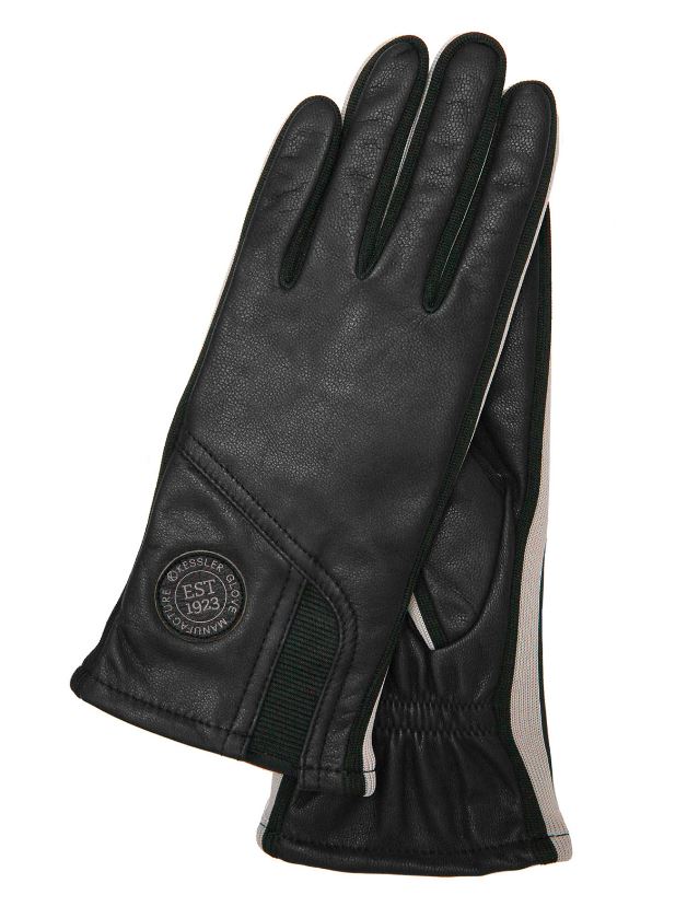 Lederhandschuhe Damen in Schwarz mit Touch-Funktion - leder-accessoires.com