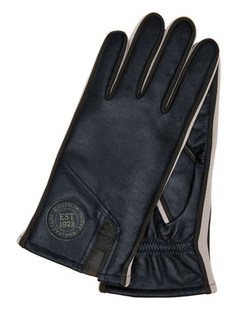 Lederhandschuhe Herren in Dunkelblau mit Touch-Funktion - leder-accessoires.com
