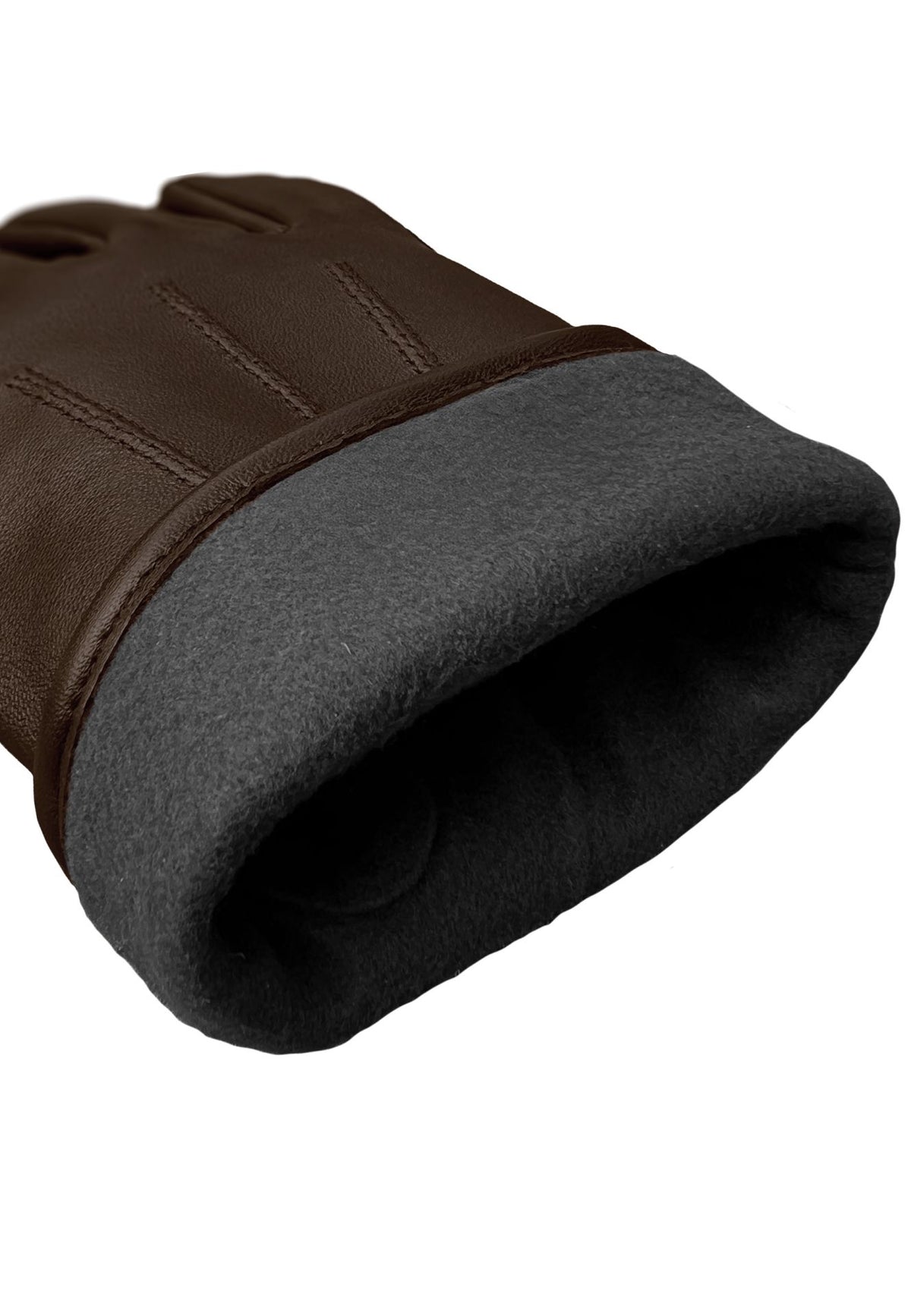 Lederhandschuhe Herren in Braun mit Touch-Funktion - leder-accessoires.com