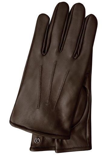 Lederhandschuhe Herren in Braun mit Touch-Funktion - leder-accessoires.com