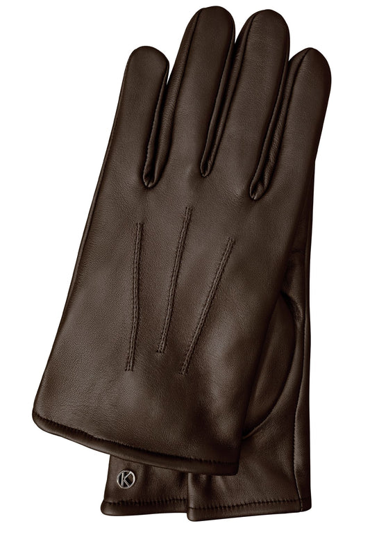 Lederhandschuhe Herren in Braun mit Touch-Funktion - leder-accessoires.com