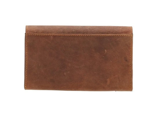 Kellnerbörse 24,5 x 12,5cm in Braun mit Halfer - leder-accessoires.com