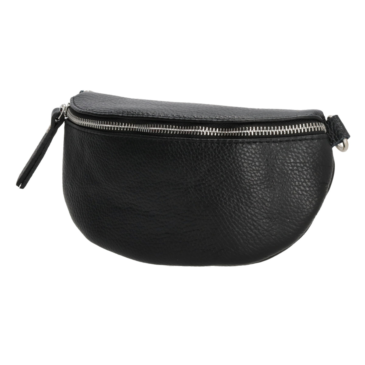Bodybag 23x13cm in Schwarz mit Reißverschluss - leder-accessoires.com