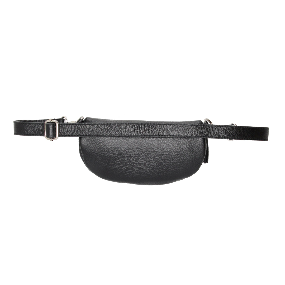 Bodybag 23x13cm in Schwarz mit Reißverschluss - leder-accessoires.com