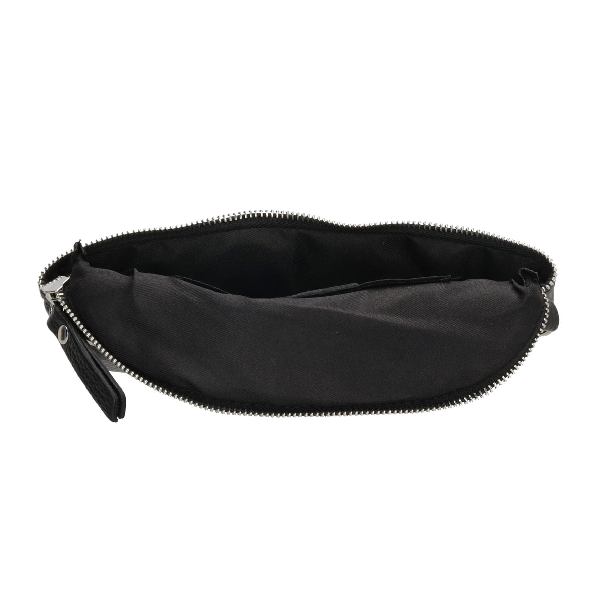 Bodybag 23x13cm in Schwarz mit Reißverschluss - leder-accessoires.com